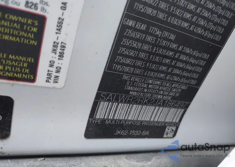 2018 Land Rover Range Rover Sport Hse Td6 z USA, uszkodzony, nr VIN SALWR2RK2JA186497